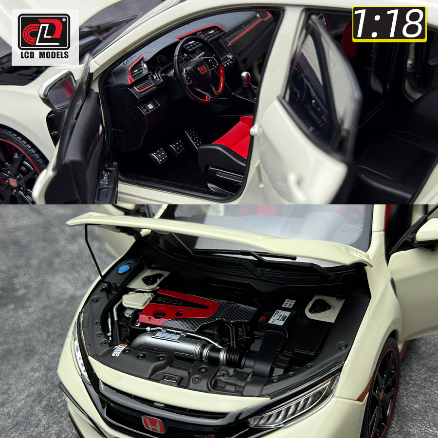 LCD 1/18 Honda Civic TYPE-R FK8 alloy full open car model static