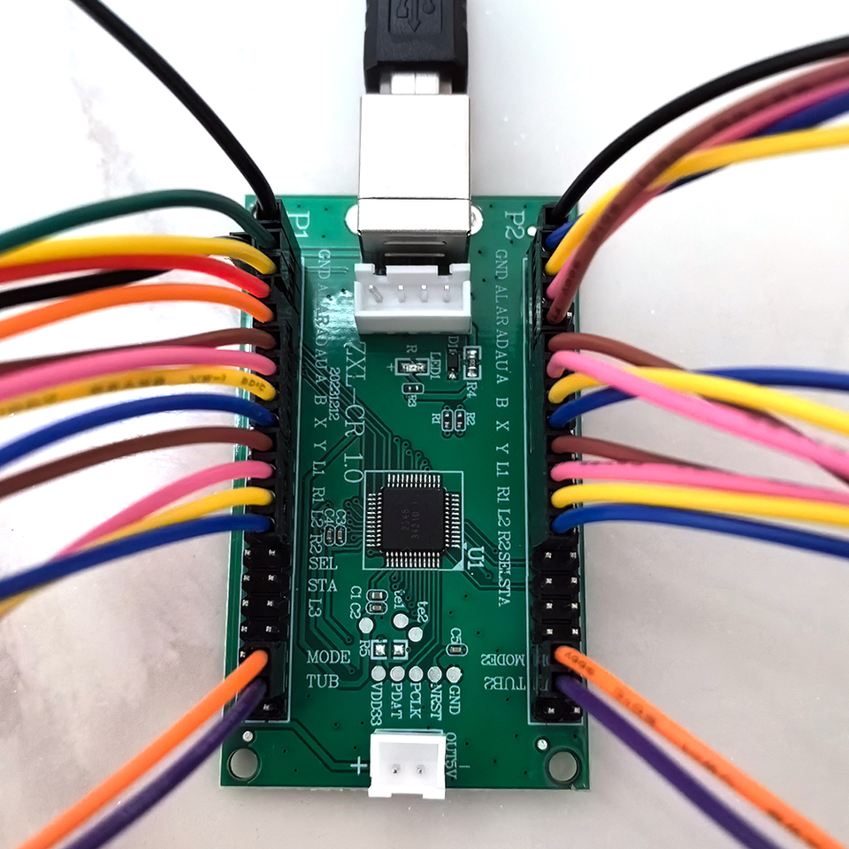 ZXL Twin Players PC Android Usb Board With Button Stick Cable