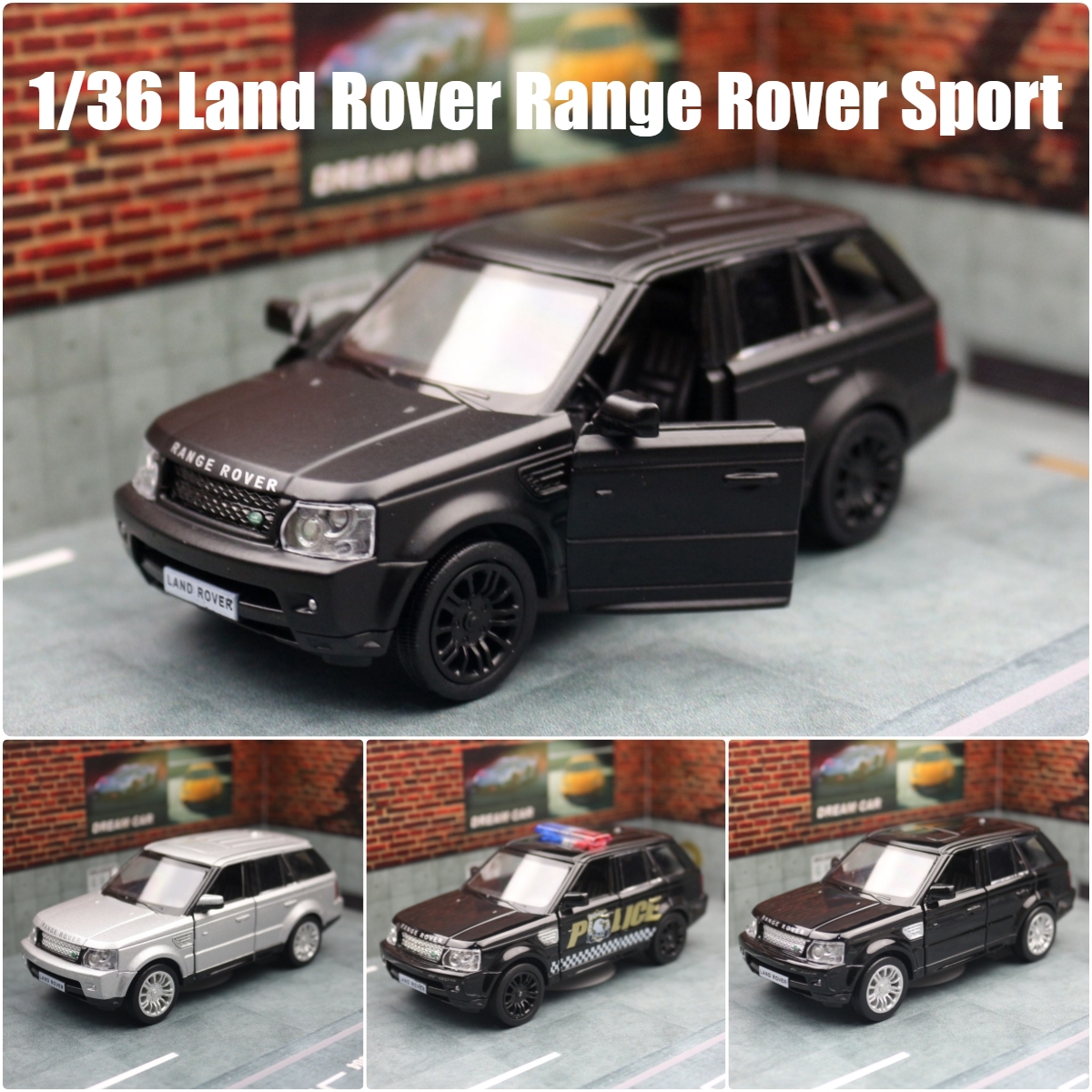 1/36 Land Rover Range Sport SUV Toy Car Model For Children RMZ
