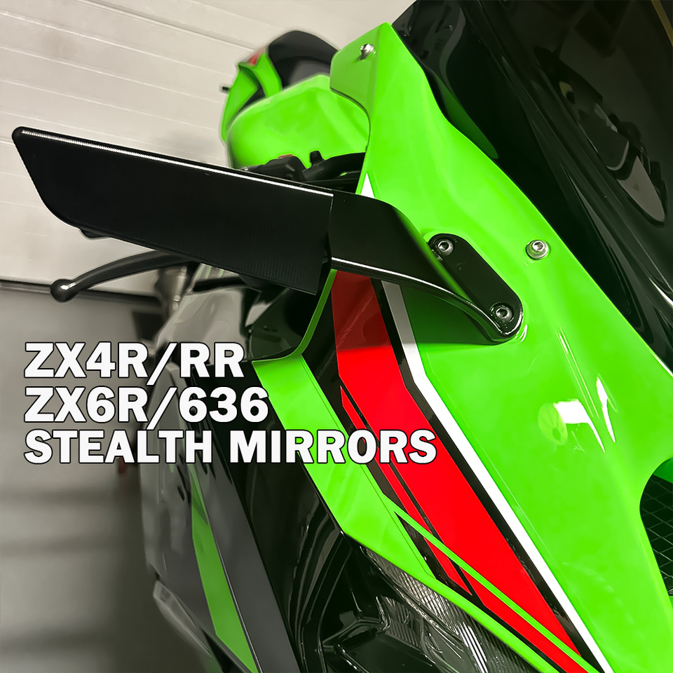 カワサキニンジャ、スポーツウィングミラーレット、zx4r、zx6r、636用