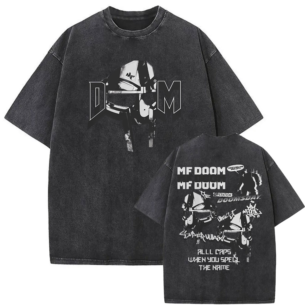 Vintage Washed Old Mf Doom Doomsday Graphic Tshirt Men's