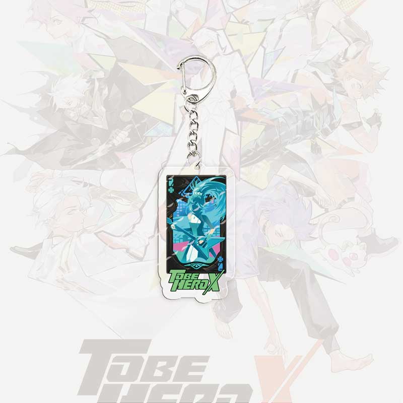 Anime TBHX Lin Ling Lucky Cyan Queen KeyRing Pendant Key Chains