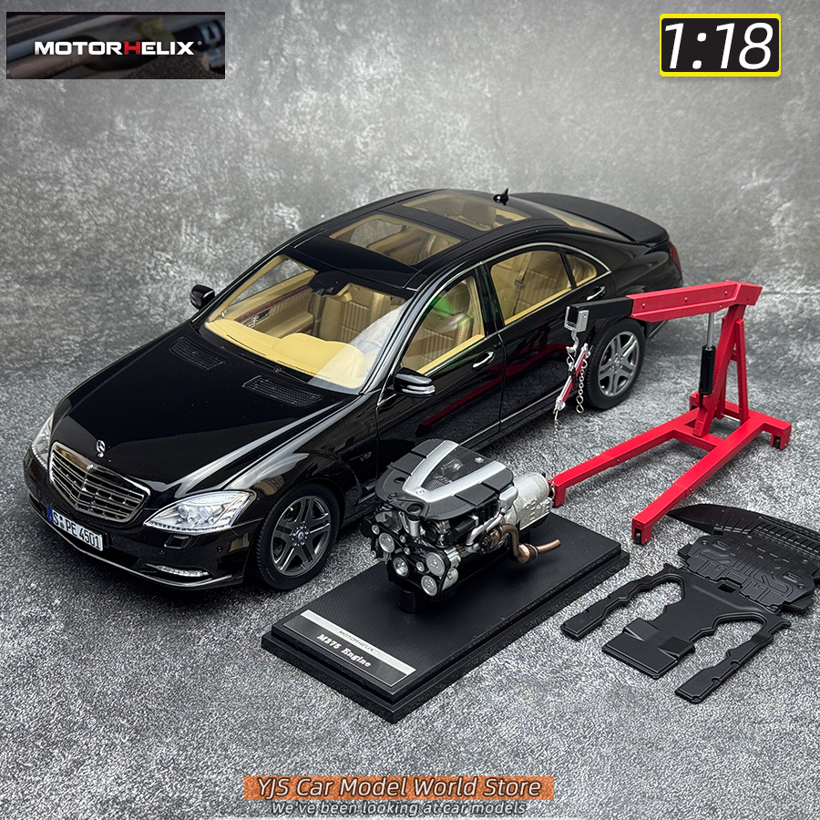 Motorhelix MH brand 1:18 scale S-Class S600L W221 car model Metal