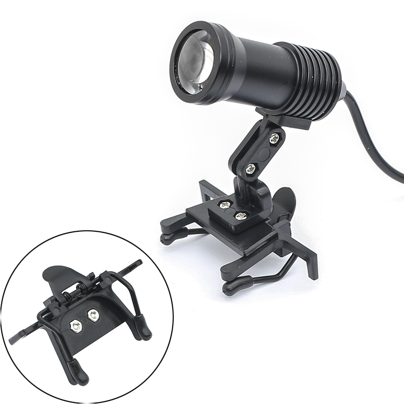 医療用双眼拡大鏡,グリッドマウントクリップ,歯科用アクセサリー,LED