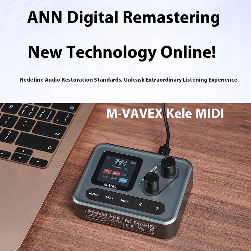 M-VAVE Pocket AMP Mini Guitar Bass Amp 1.54