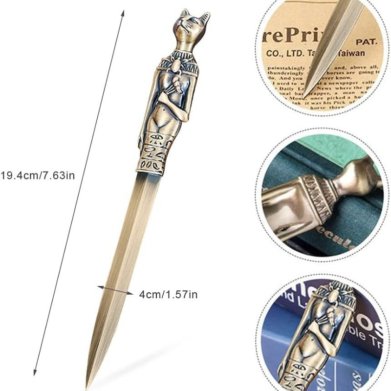 古代エジプトのビンテージレターオープナー,封筒ペーパーカッター