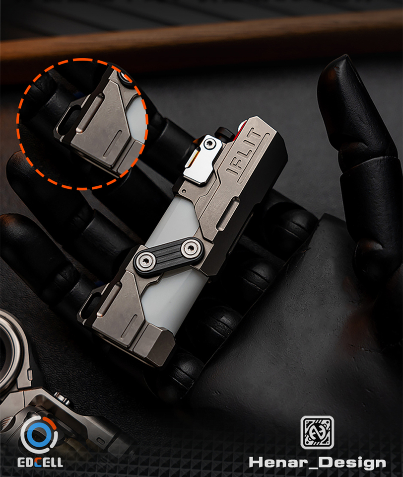 EDCELL IFRIDUS EDC フィジェット スライダー ファイア シェル メタル