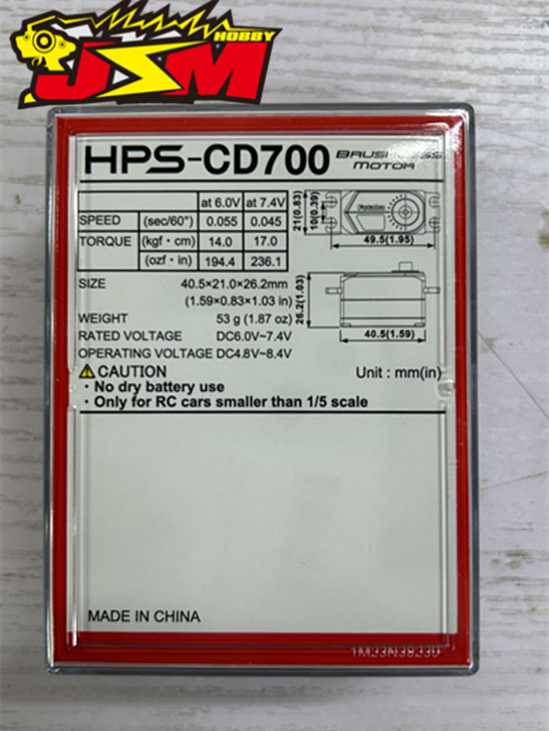 FUTABA HPS-CD700 Servo High-Voltage Low-Profile Surface Servo for