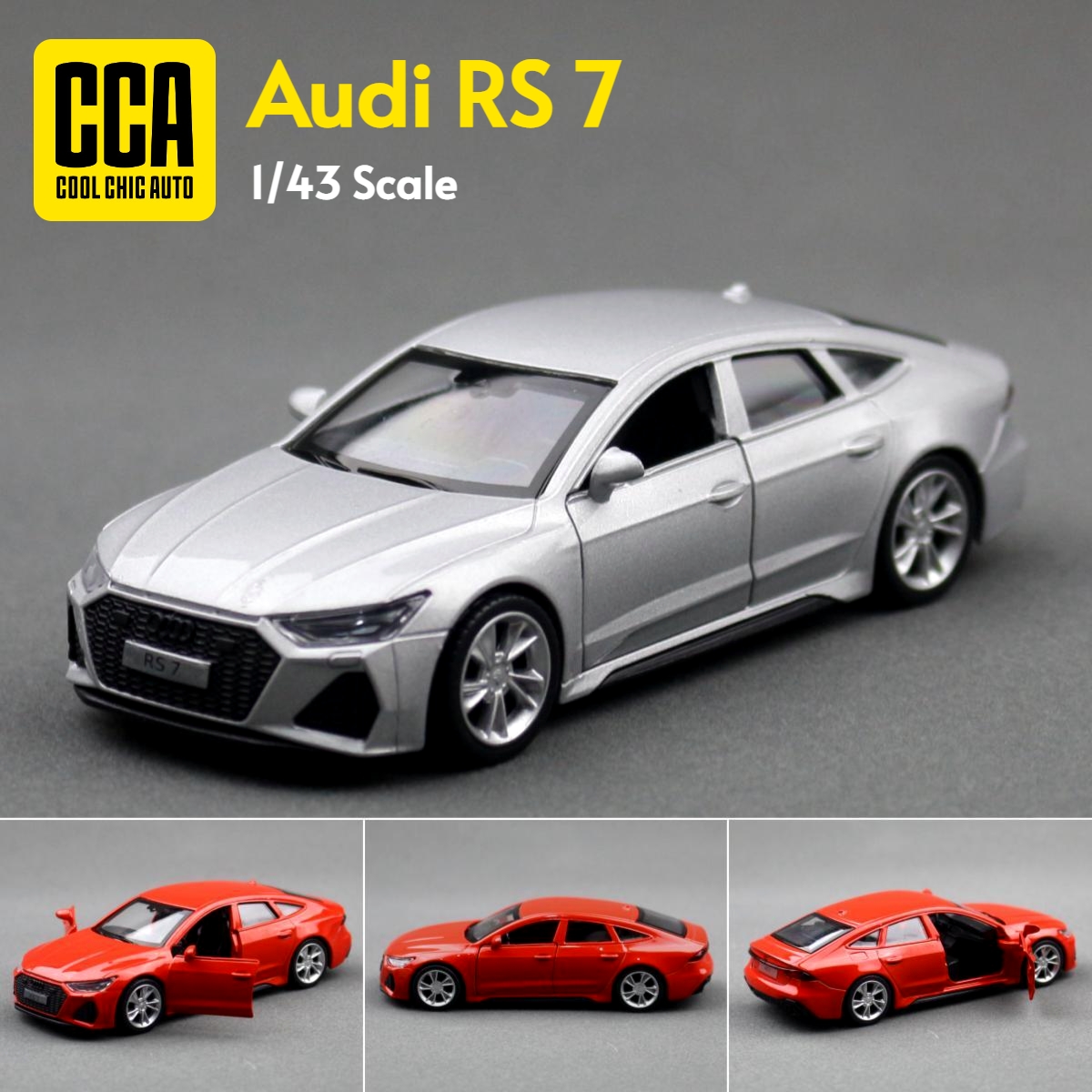 1/43 Audi RS7 Super Sport Toy Car Model For Children MSZ Diecast