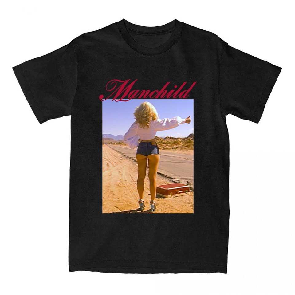 Manchild Photo Print T-shirt Sabrina Carpenter Singer Graphic