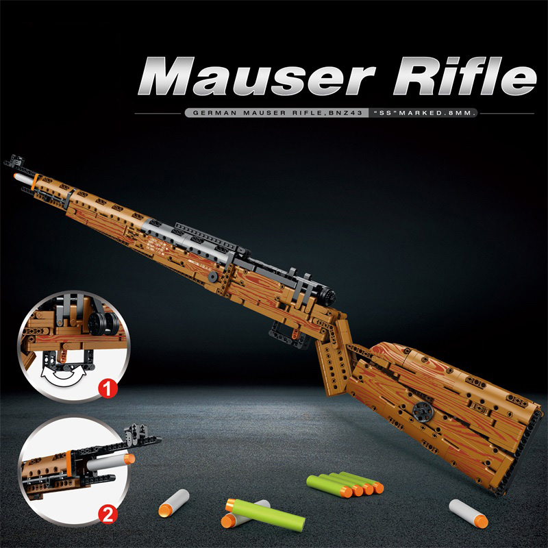 Mauser Kar98K Building Block Model Can Shoot Heavy Sniper Rifle