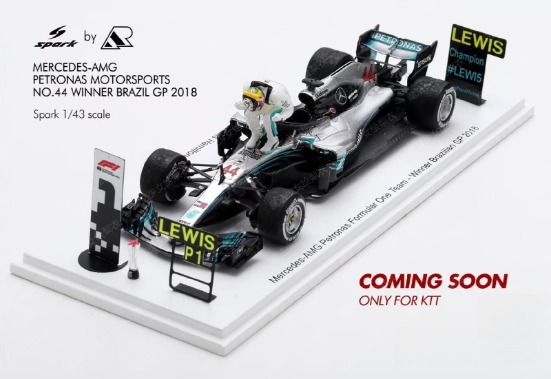 1:43 Mercedes F1 W09 Hamilton Brazil Championship 44# Special