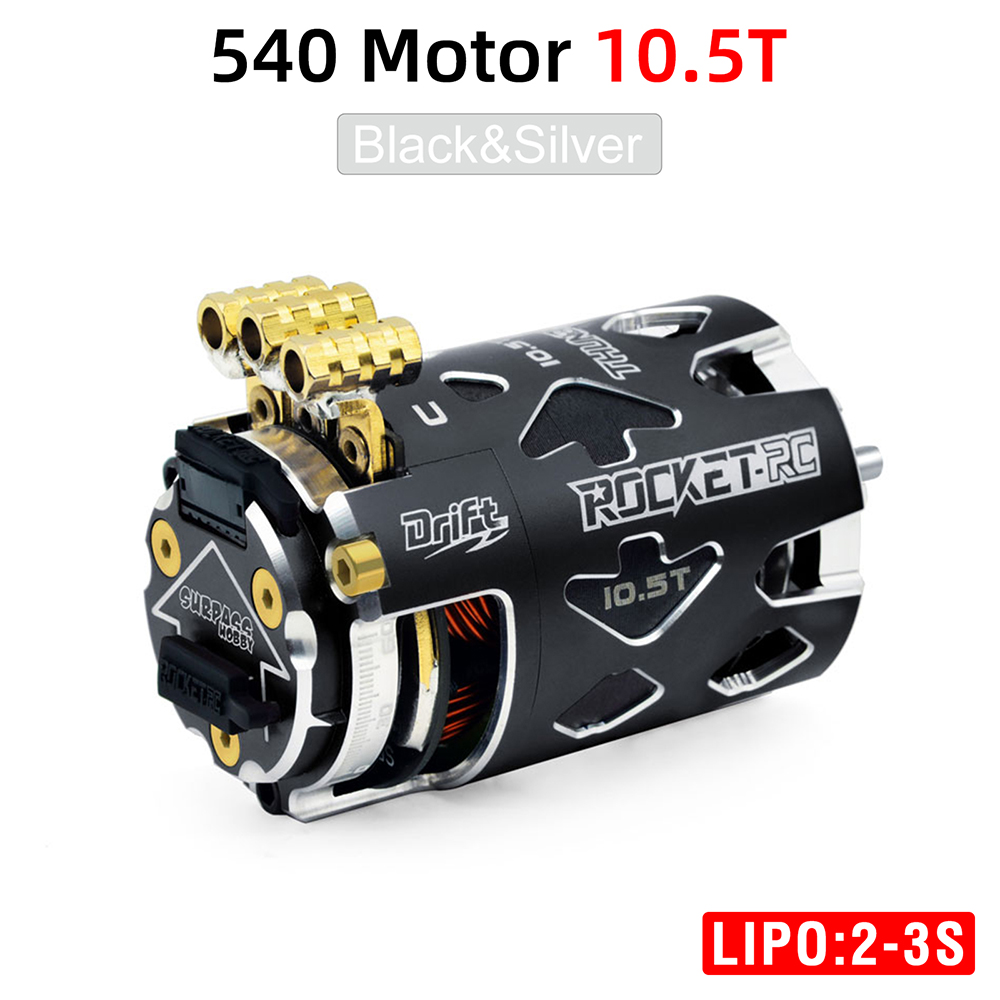 Rocket RC Brushless Motor Thunder 540 Sensored 10.5T 13.5T 3.175