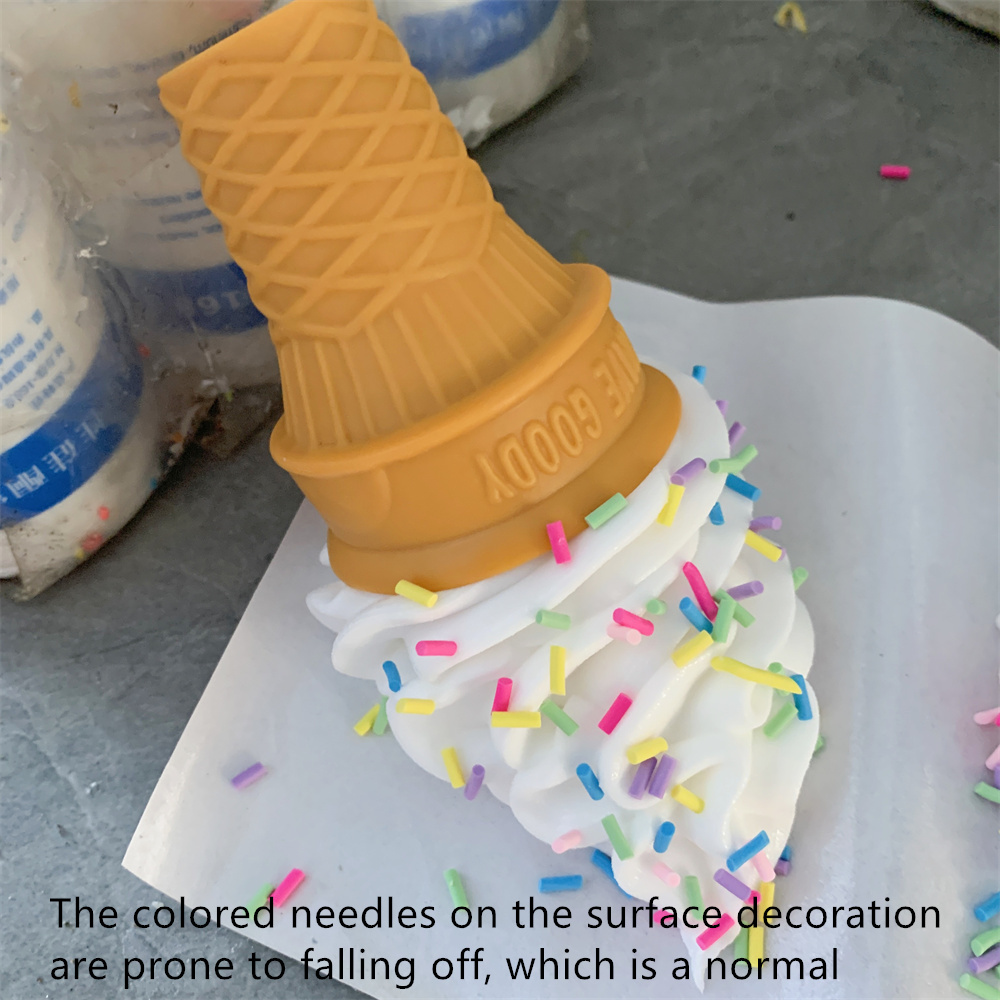 面白いドロップアイスクリームコーンドアストッパーかわいい 3D 抗