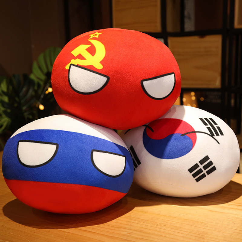 10-40cm Polandball Plush Toys Countryball USSR USA FRANCE RUSSIA