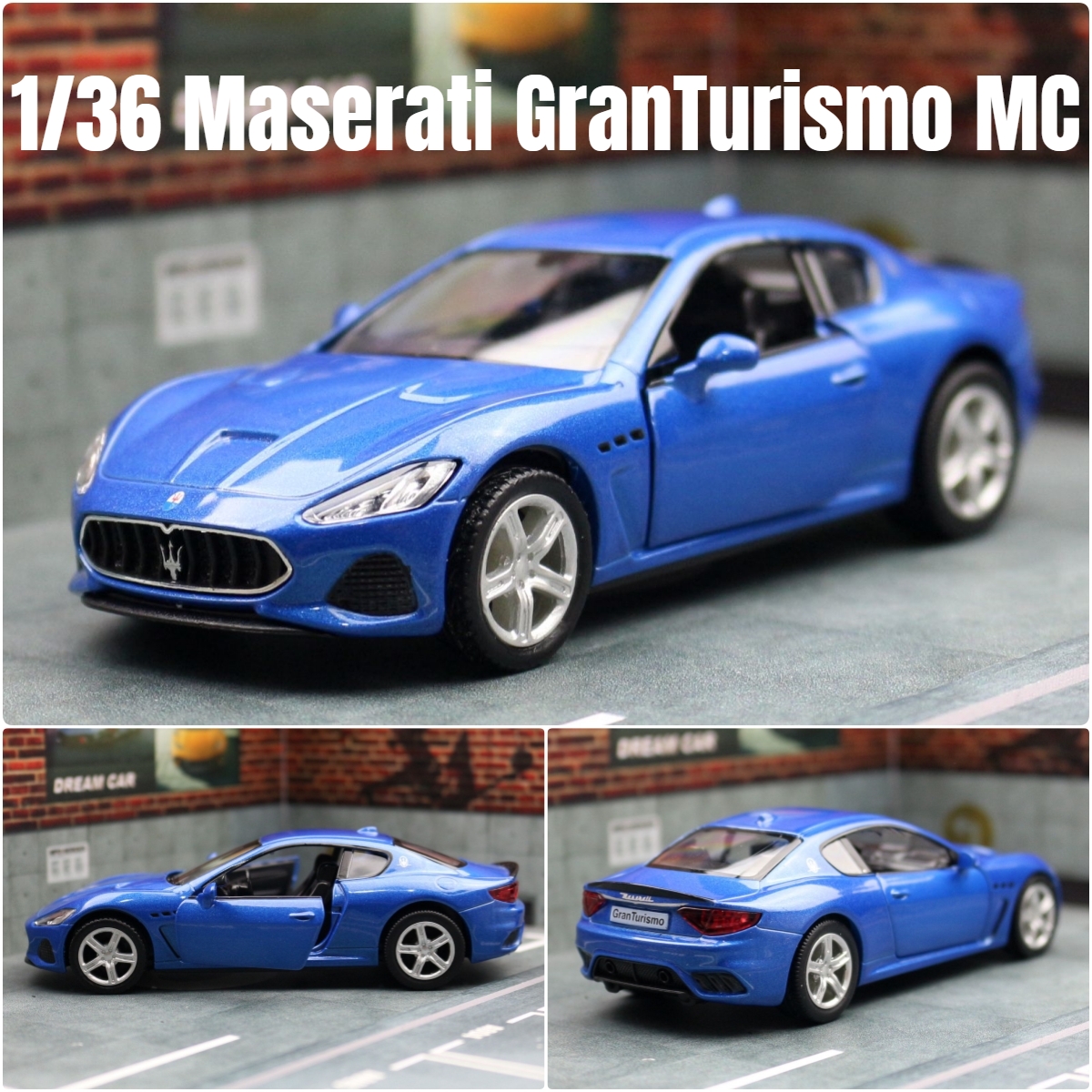 1/36 Maserati GranTurismo MC Super Sport Toy Car Model For