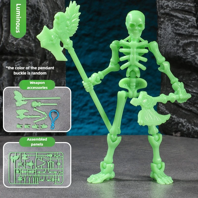 Three-Dimensional Skull Model Assembly Toy Multi-Articulable Skull
