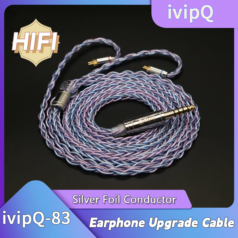 IPIPIPq-ワイヤーエンドヘッドフォン,8コア,0.78mm,2ピン,ハイエンド