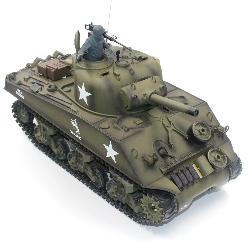 HengLong-子供用戦車,モデル3898-1メタルus m4a3,リモートコントロール