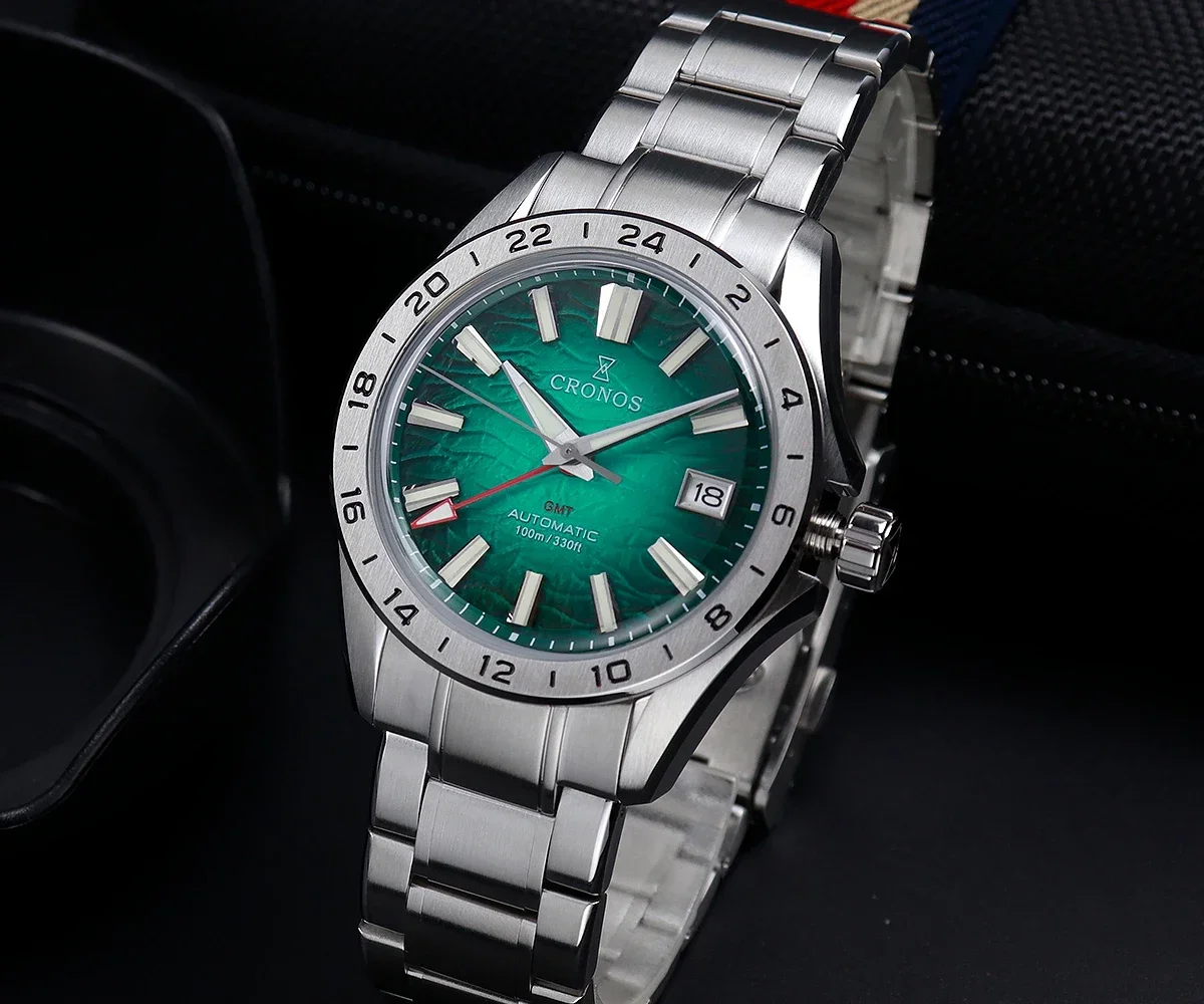 2025 New Cronos GS 39mm Gradient Desert Texture Men's Watch NH34