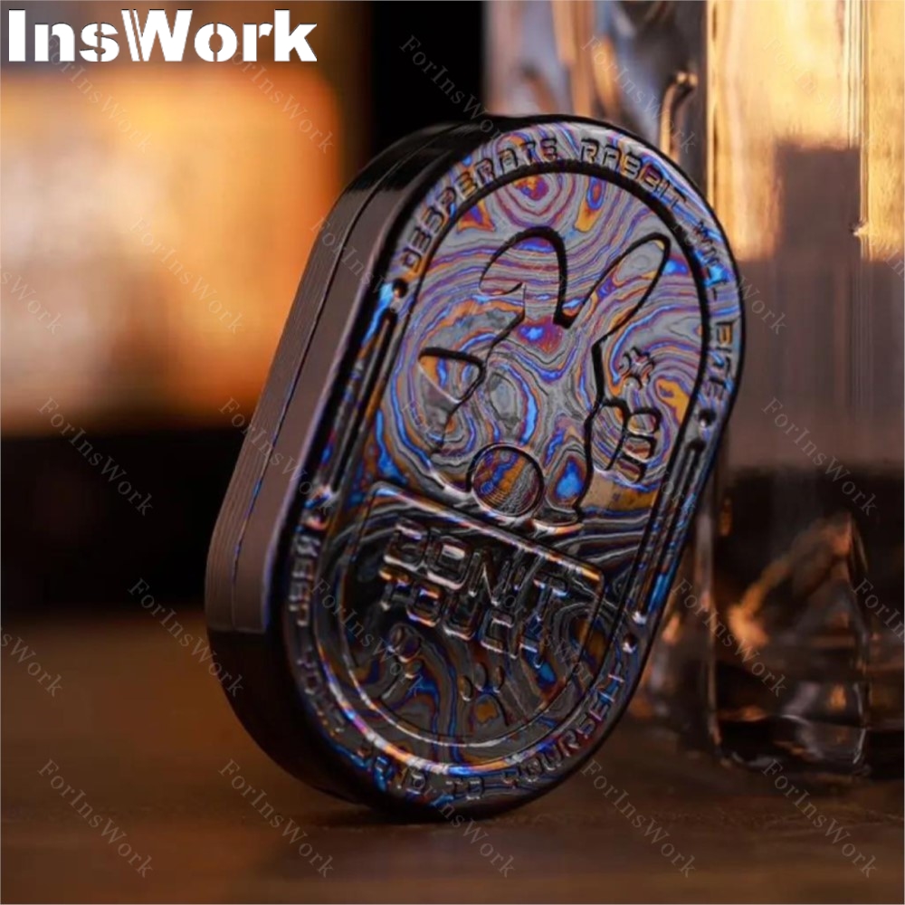 MOT VIP Groove Mokume Timascus Zircuti Push Slider Metal Slider