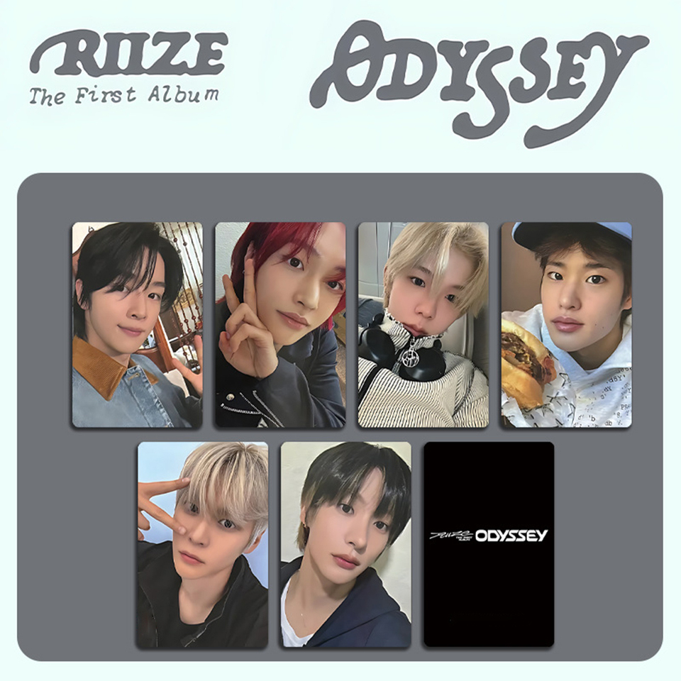 6Pcs/Set KPOP RIIZE ODYSSEY Album DMM Ver Selfie Cards Wonbin