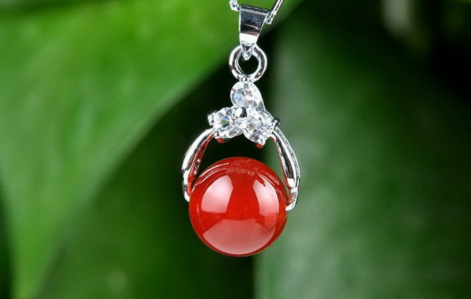 天然の赤と緑の翡翠ペンダントネックレス,10個,アジアンスタイルの象眼