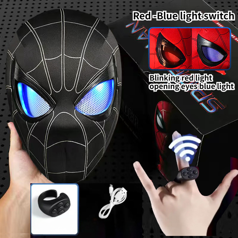 ブラック スパイダーマン スーパーヒーロー マスク ハロウィンマスク