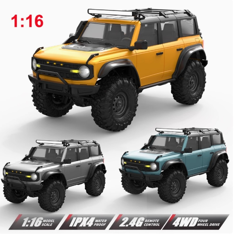 In Stock 2025 1:16 ‌Ford Bronco Rc Rock Crawler Monster Truck 4wd