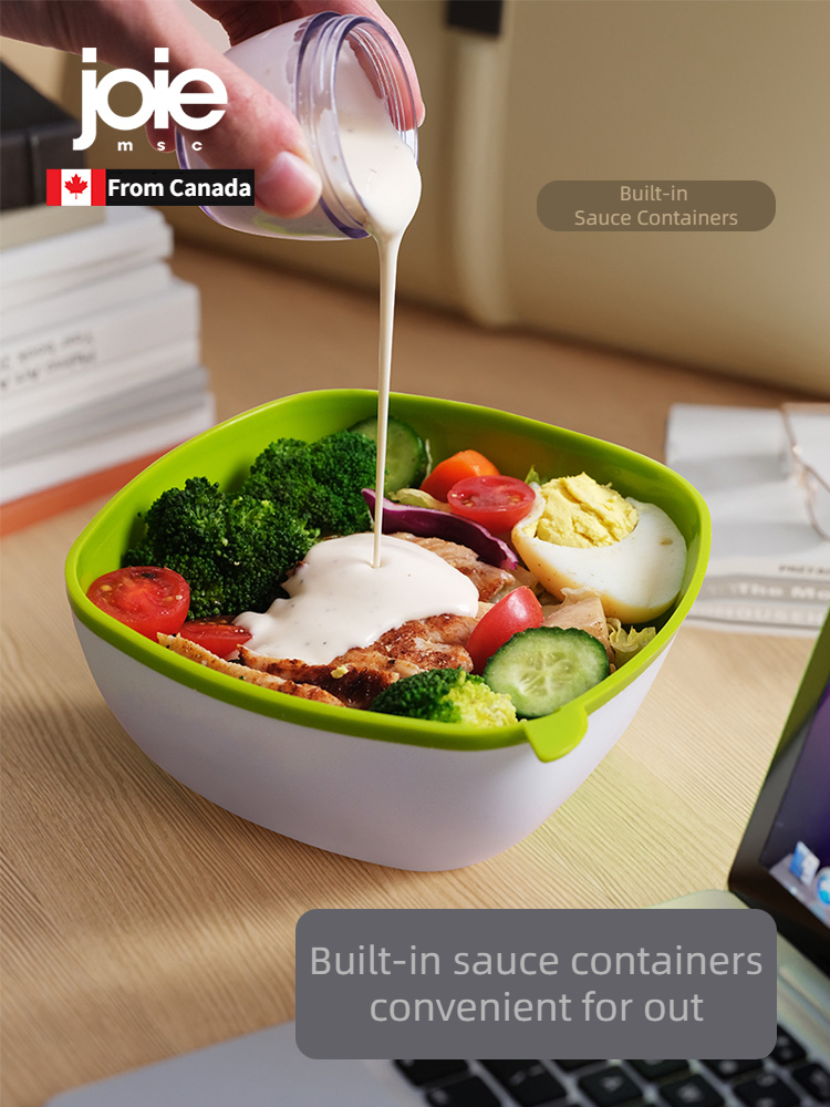 joie サラダトゥーゴーサラダボックス ソース容器付き 果物野菜 大きな