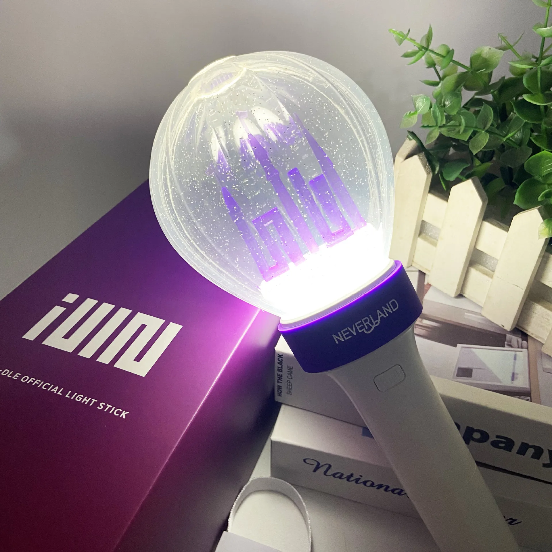 Kpop Gidle Lightstick Ver.1 Ver.2 Light Stick Castle Lamp Support