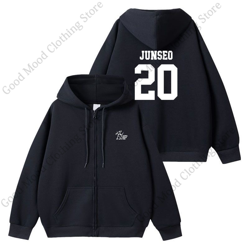ALPHA DRIVE ONE Zipper Hoodies Kpop Fashion ALD1 Letter Print