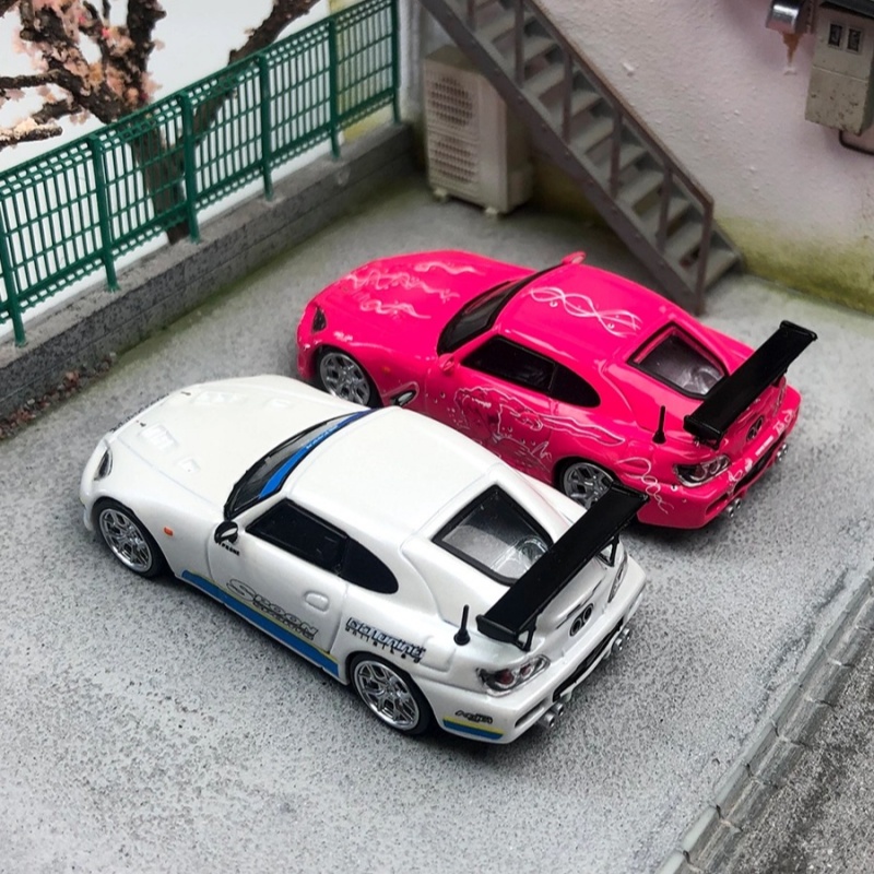 SW StreetWeapon 1:64 S2000 Pearl white alloy car model - AliExpress 26