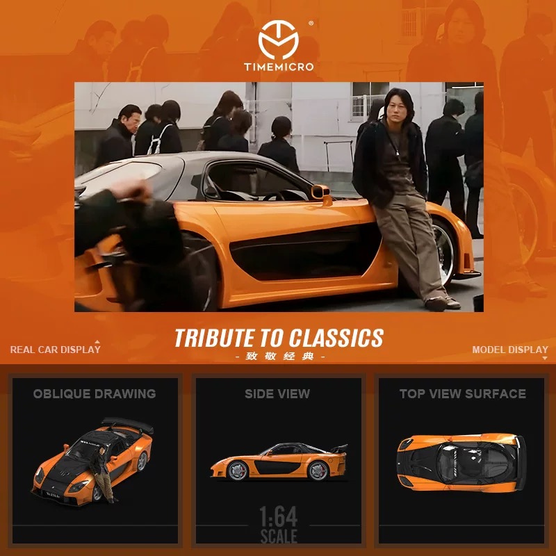 TimeMicro 1:64 RX-7 Veilside Speed & Passion Figure Version Alloy