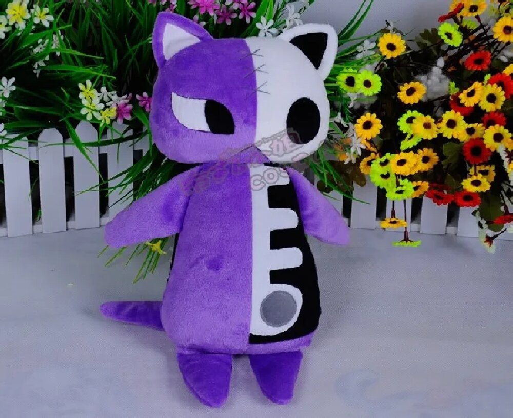 アニメの猫のぬいぐるみ,ガーターベルト付きのパンティーと