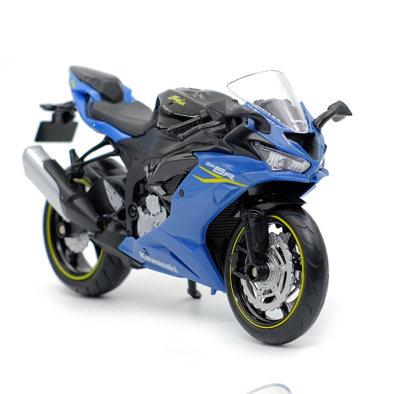 Rmz-カワサキニンジャzx6r合金DIYキャストスポーツバイクモデル,作業