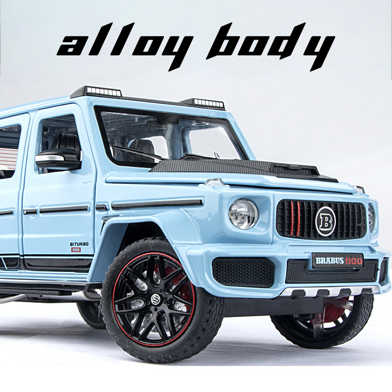 1:24 Mercedes Benz Brabus G800 Alloy Car Model Diecast Car Sound