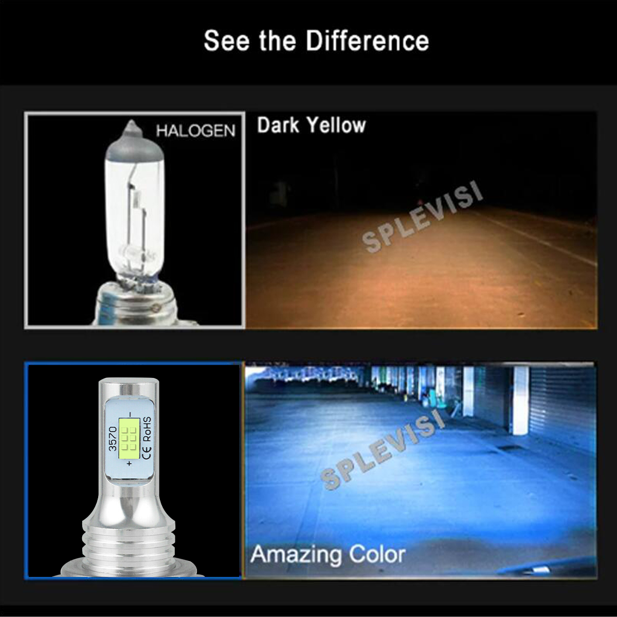 LEDライト用電球キット,2x70W,8000K,フェッショナルブルー,カワサキ