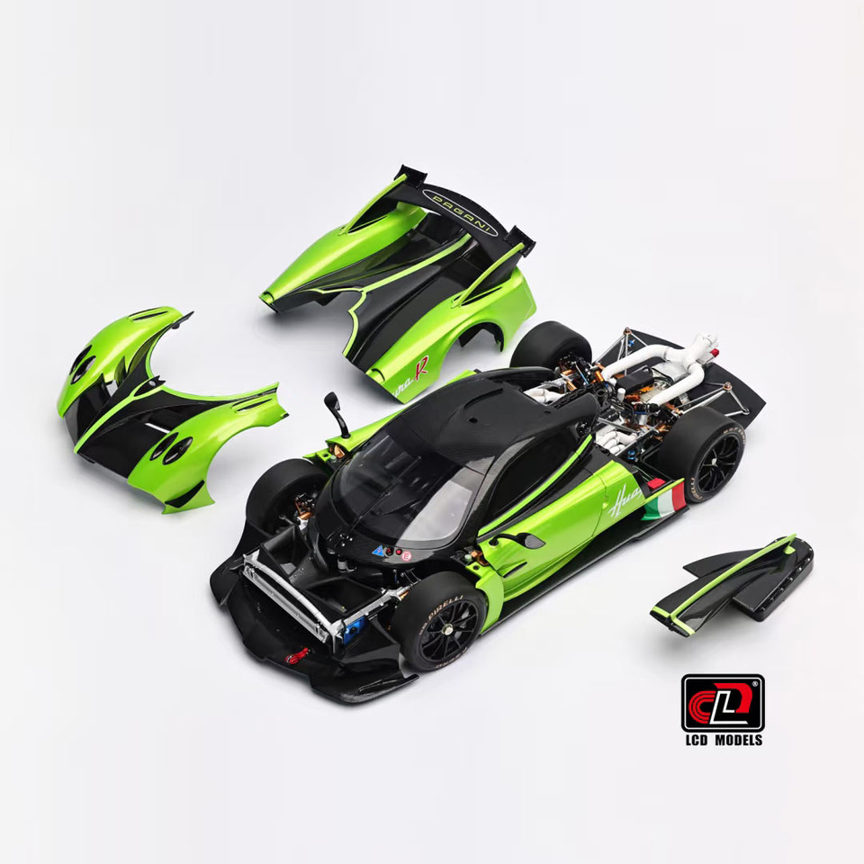 新型LCD 1/18 パガーニ・ウアイラR カーモデル フルオープン 合金ダイ