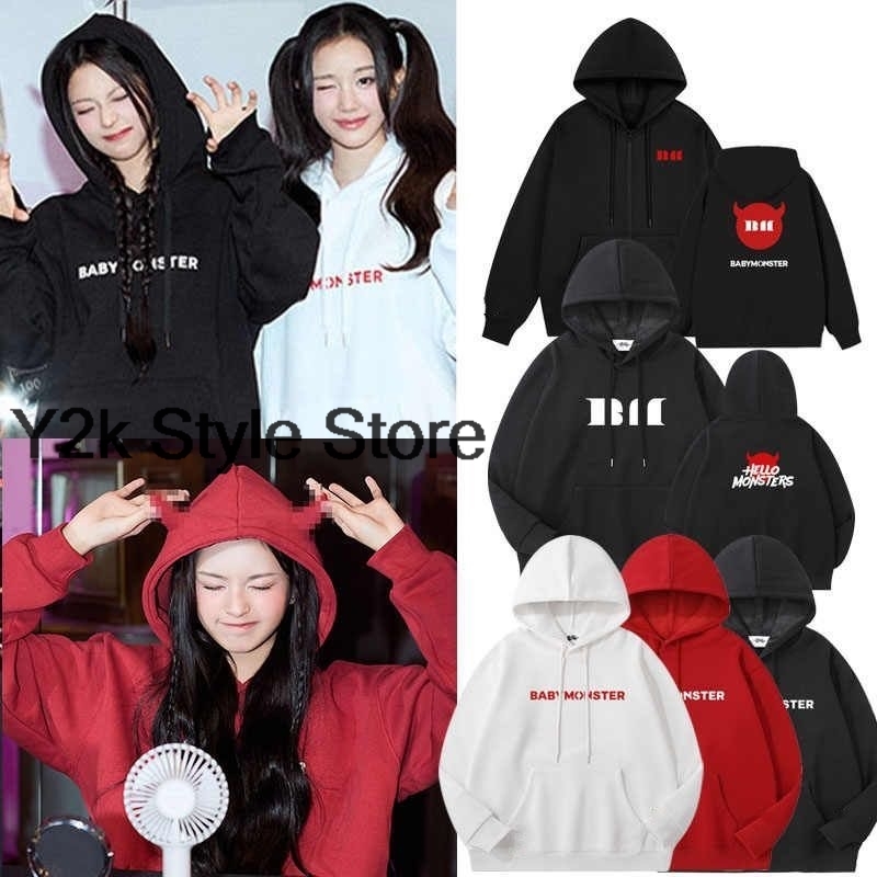 ‌Babymonster HELLO MONSTERS Zip Hoodies Concert same Style hoodies