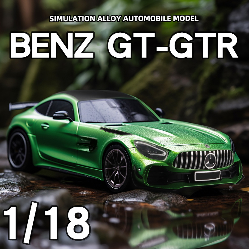 Large 1/18 Mercedes Benz AMG Gtr Model Car Metal Diecasts Vehicle