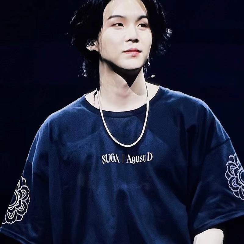 Fashion T-shirt Kpop suga Agust D D-DAY print T-shirt casual