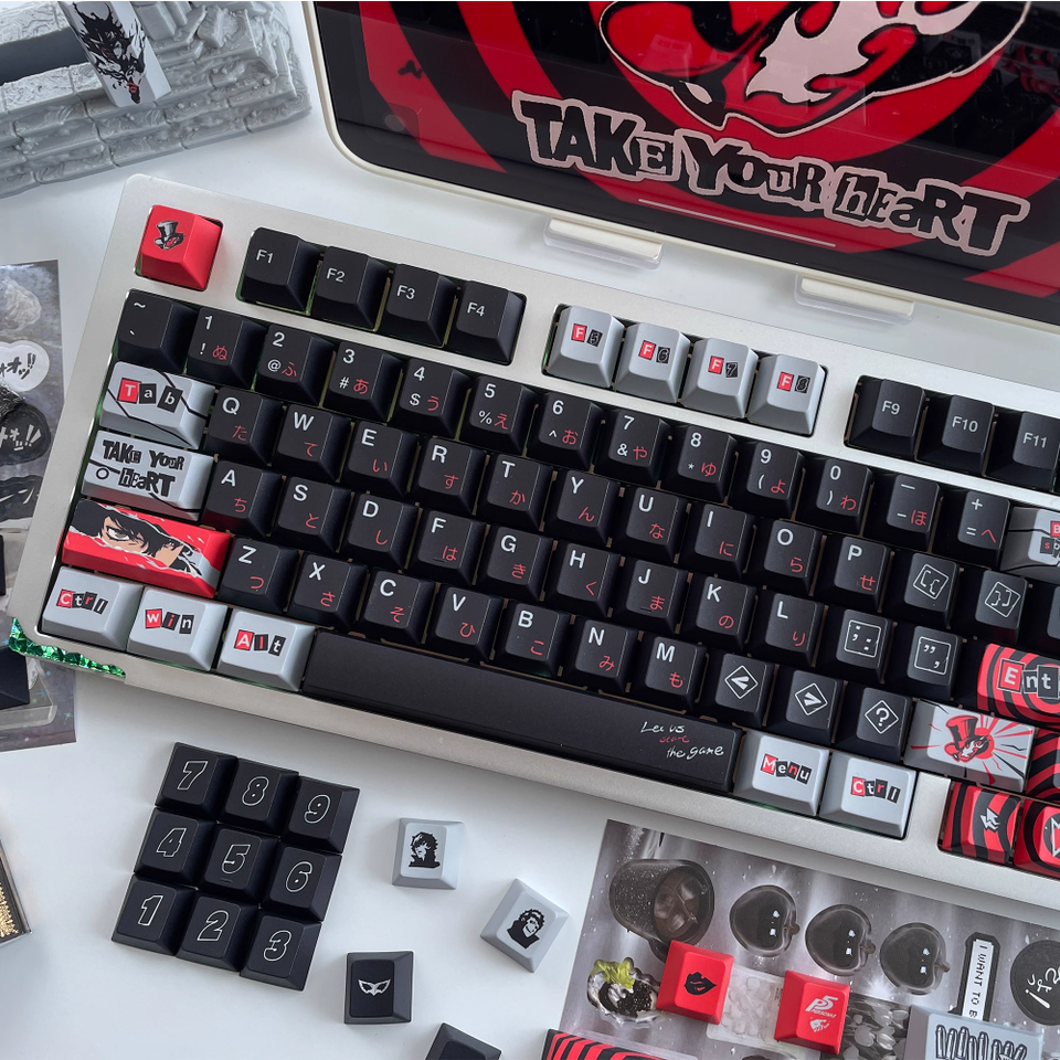 ペルソナ 5 テーマキーキャップセット 142 キー PBT カスタムアニメ