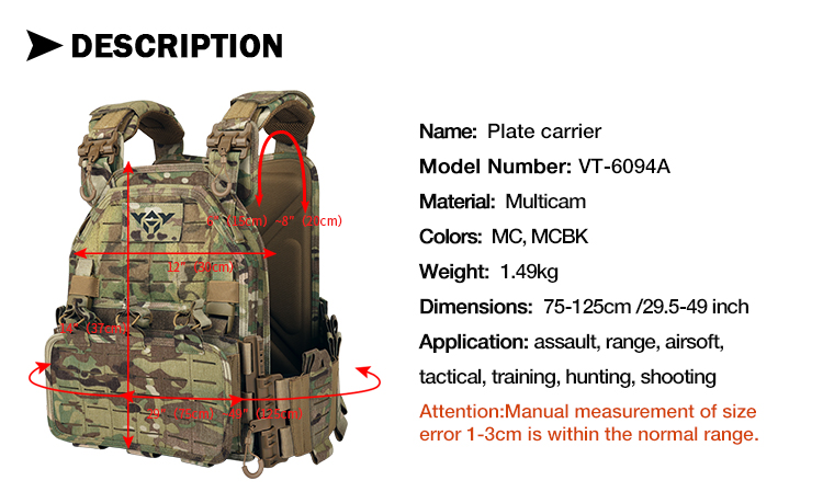 Yakeda-エアソフト用の調整可能な戦術ベスト、保護ショルダー