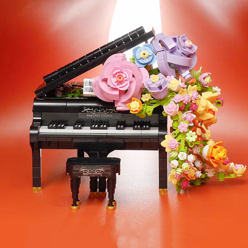 Balody 21194 Eternal Flower Music Piano Plant Musical Instrument