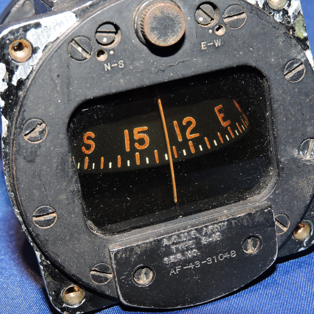 Compass, Direct Reading Magnetic, Type B-16, 1818-4-A – AeroAntique