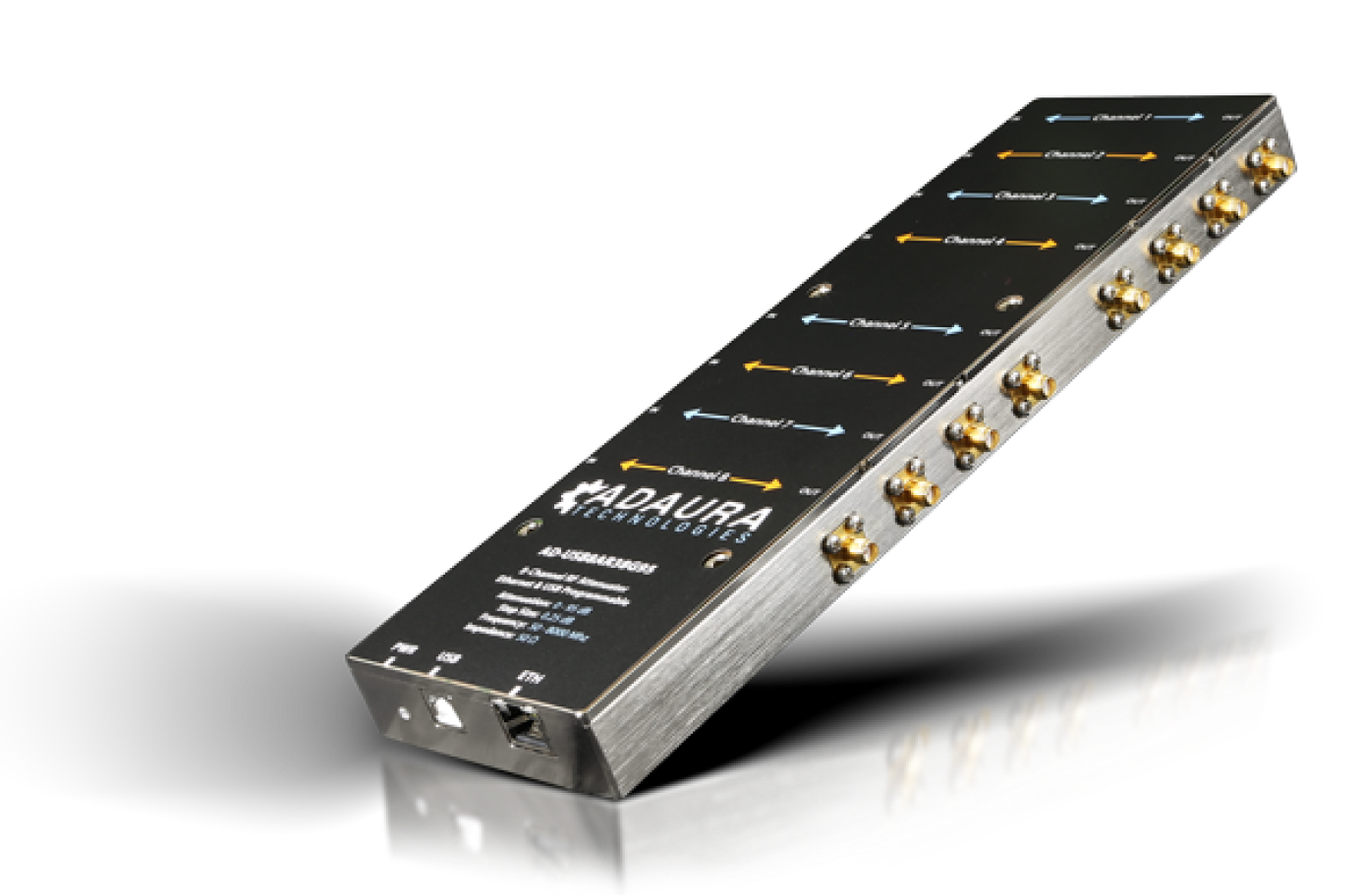 8-Channel 100-8000MHz R4 Series Programmable RF Attenuator