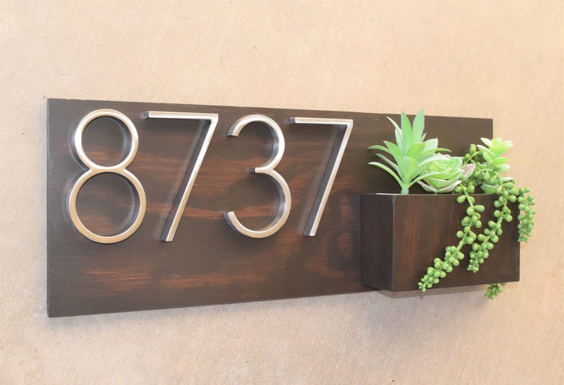 Address Planter - WALNUT Narrow – The Address Planter
