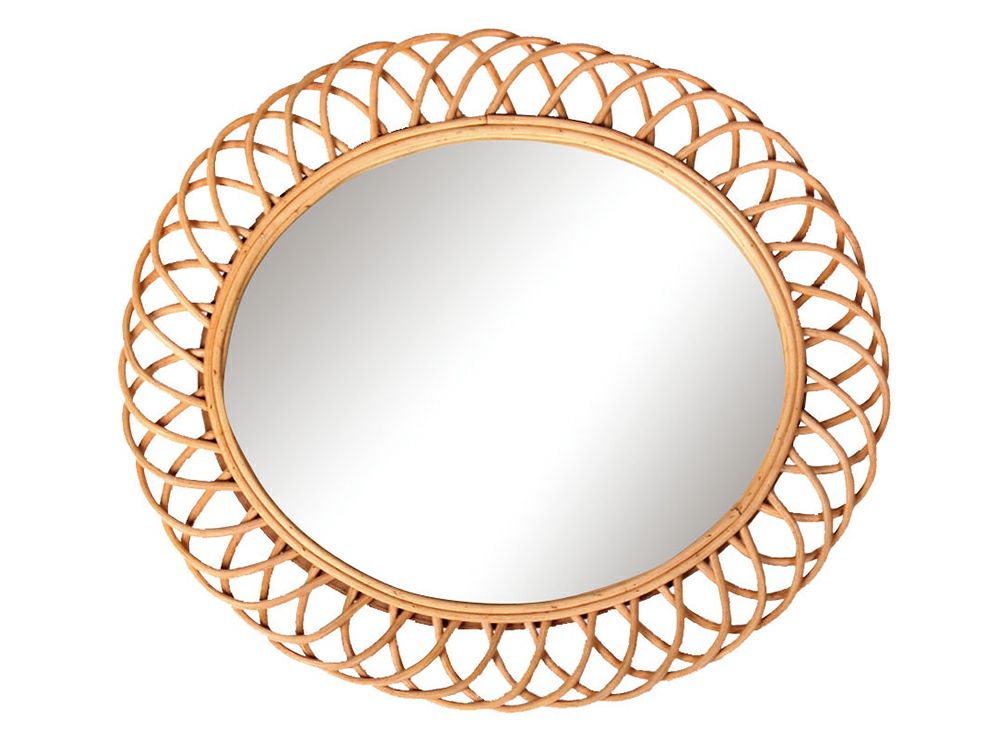 ロッタ ラタン ミラー フルール L | 家具・インテリア a.depeche