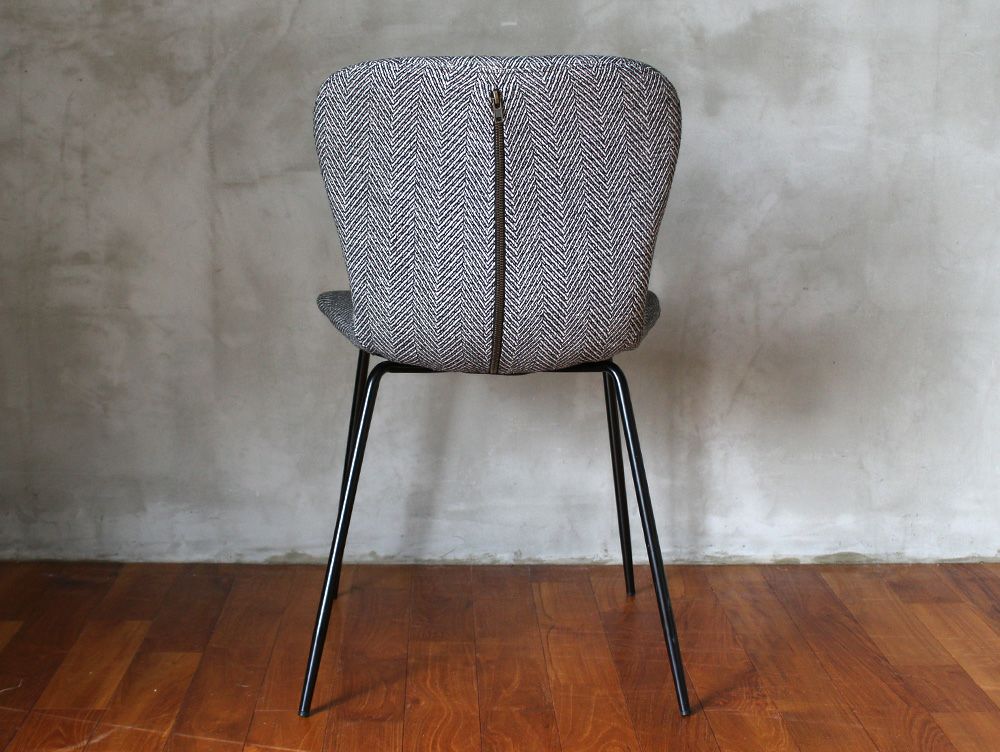 送料無料】ジップ デザイン チェア ヘリンボーン - a.depeche(アデペシュ)